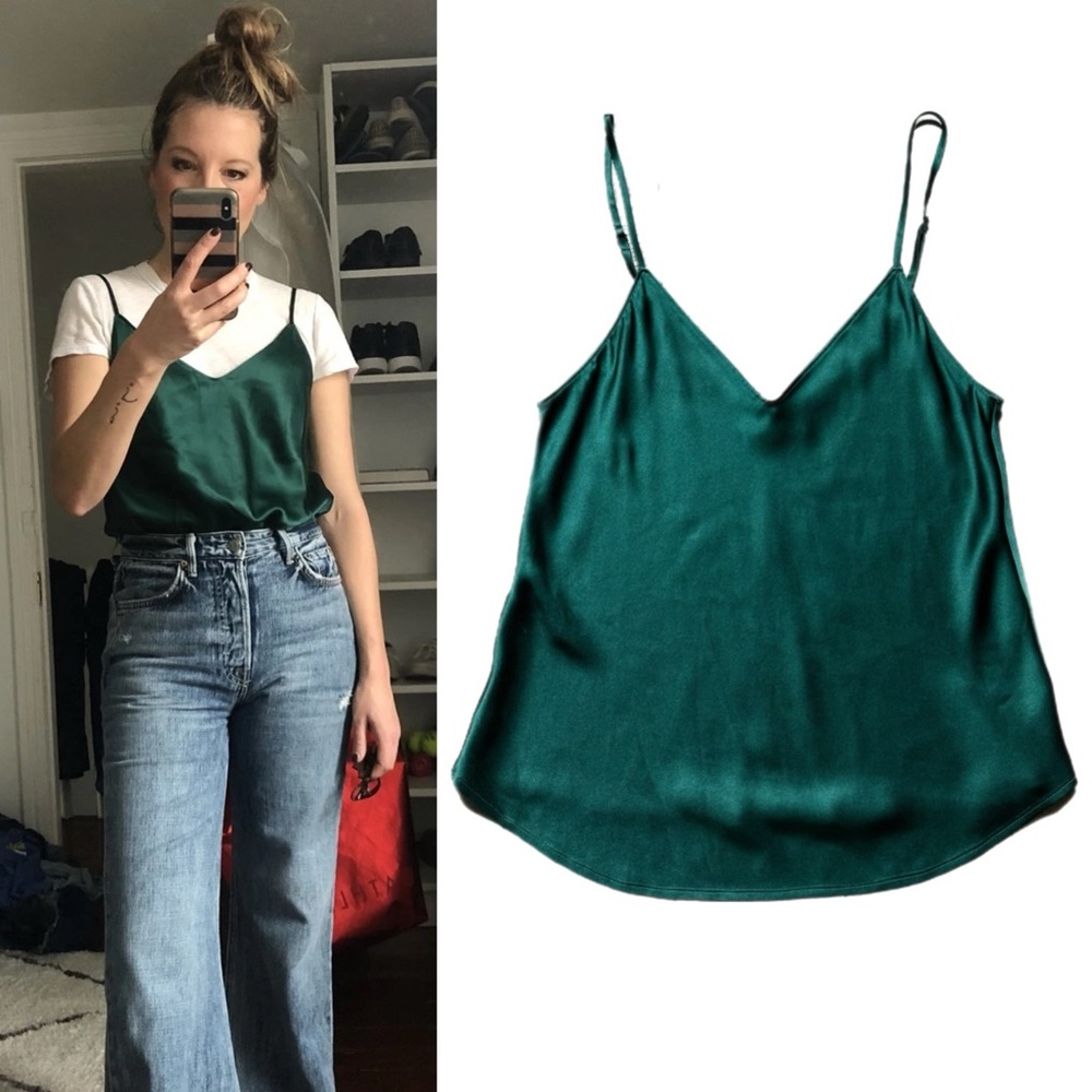 Reformation Green Tank Top